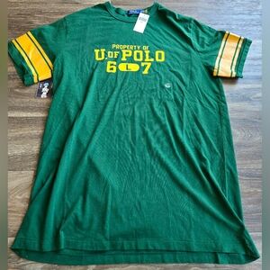 Polo Ralph lauren U Of Polo Varsity Football Graphic T Shirt XLT
